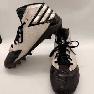 Adidas Sz 9 Men Freak Mid Football Cleats Black White
